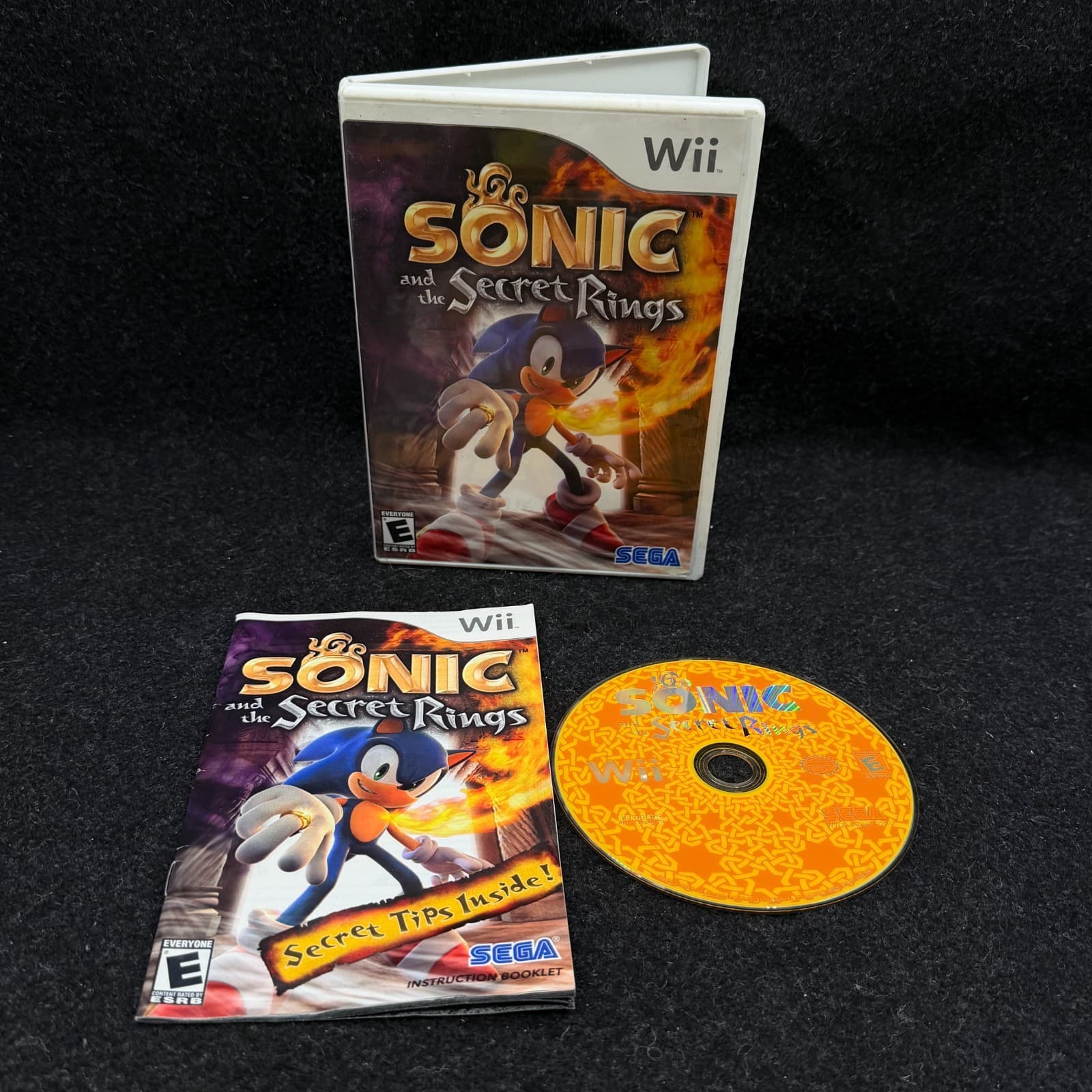 Nintendo Wii - Sonic and the Secret Rings - Complete/CIB - Tested