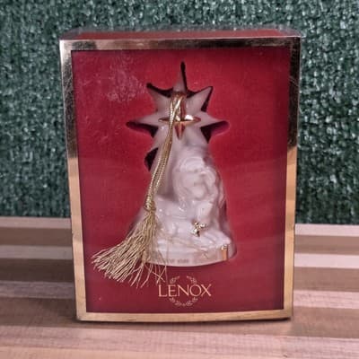 Lenox Peace On Earth Ornament Lion And Lamb Christmas Star Holiday With Box