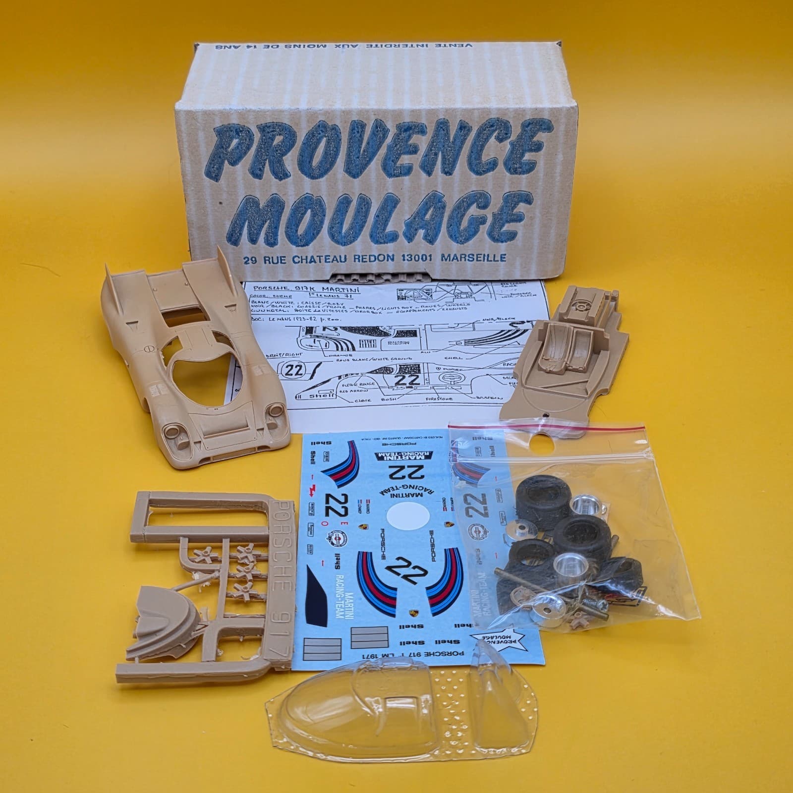 PROVENCE MOULAGE Porche 917 K 1:34 Scale Model Kit French