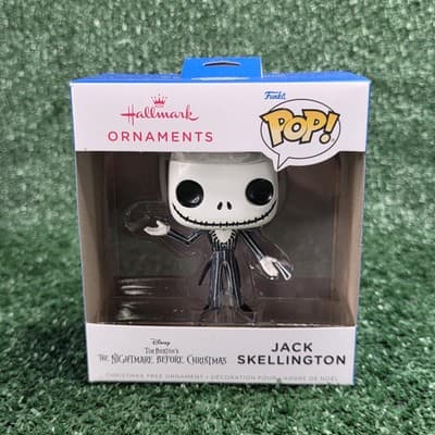 Jack Skellington Nightmare Before Christmas 2024 Hallmark Funko Pop Ornament NIB