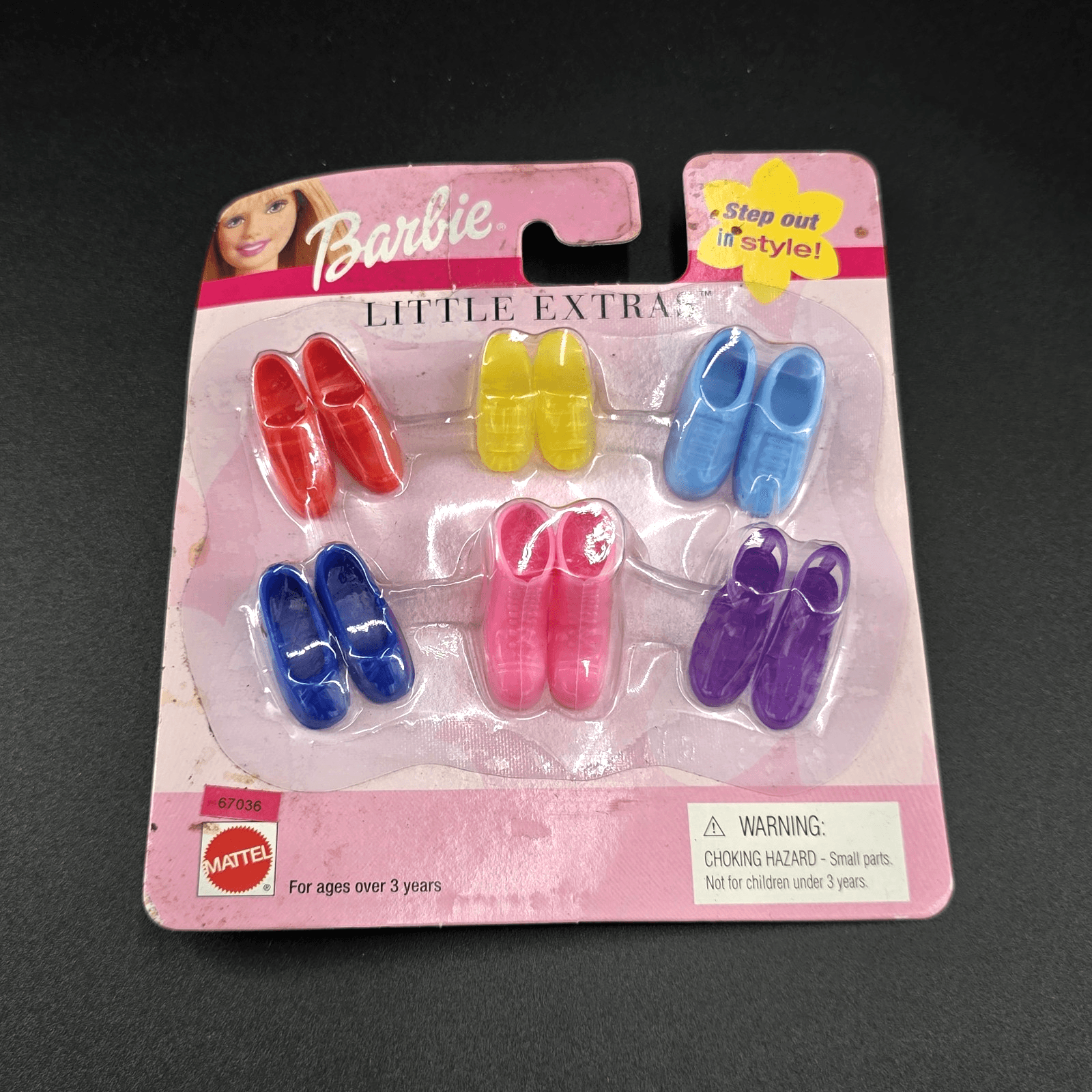 2001 BARBIE LITTLE EXTRAS 6 PAIR OF SHOES - 68715 - ORIGINAL BOX UNOPENED - #3