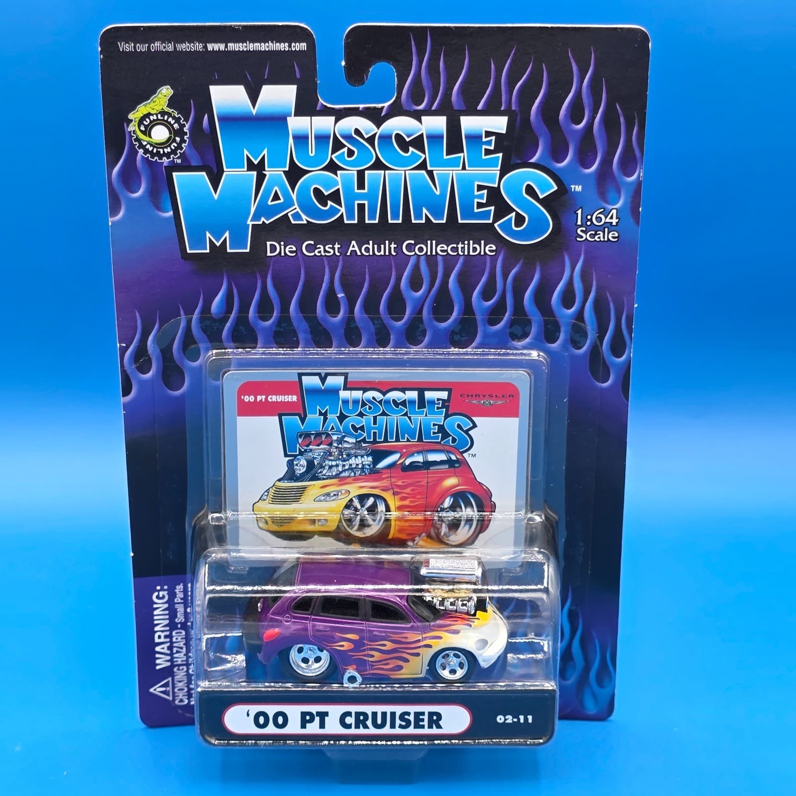 *1:64 DieCast New Muscle Machines Purple Chrysler ‘00 PT Cruiser #02-11 *rare**