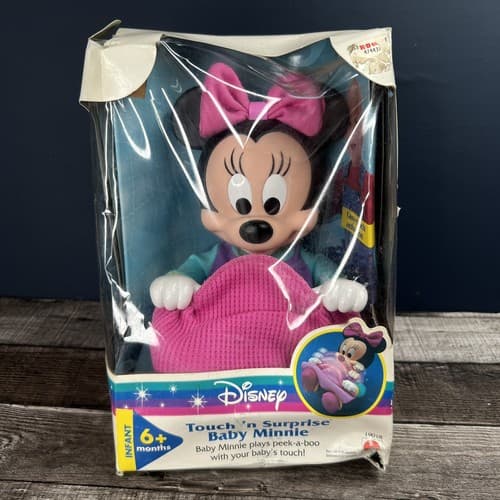 Vintage 1997 Mattel Disney Touch 'n Surprise Baby Minnie Never Opened