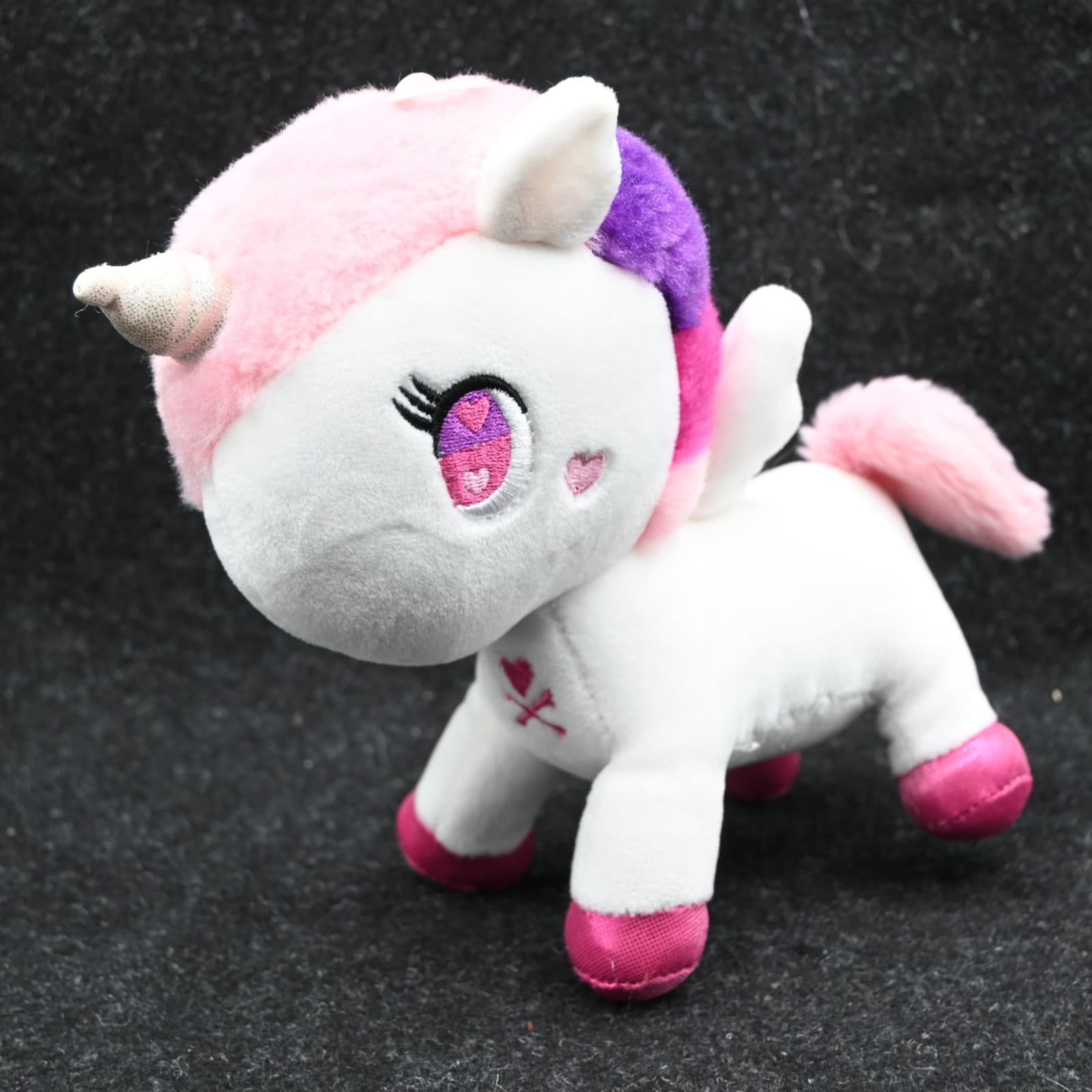 Tokidoki Lolopessa, a Unicorn Plush Toy 7.5” Tall Soft Pink White Purple Love
