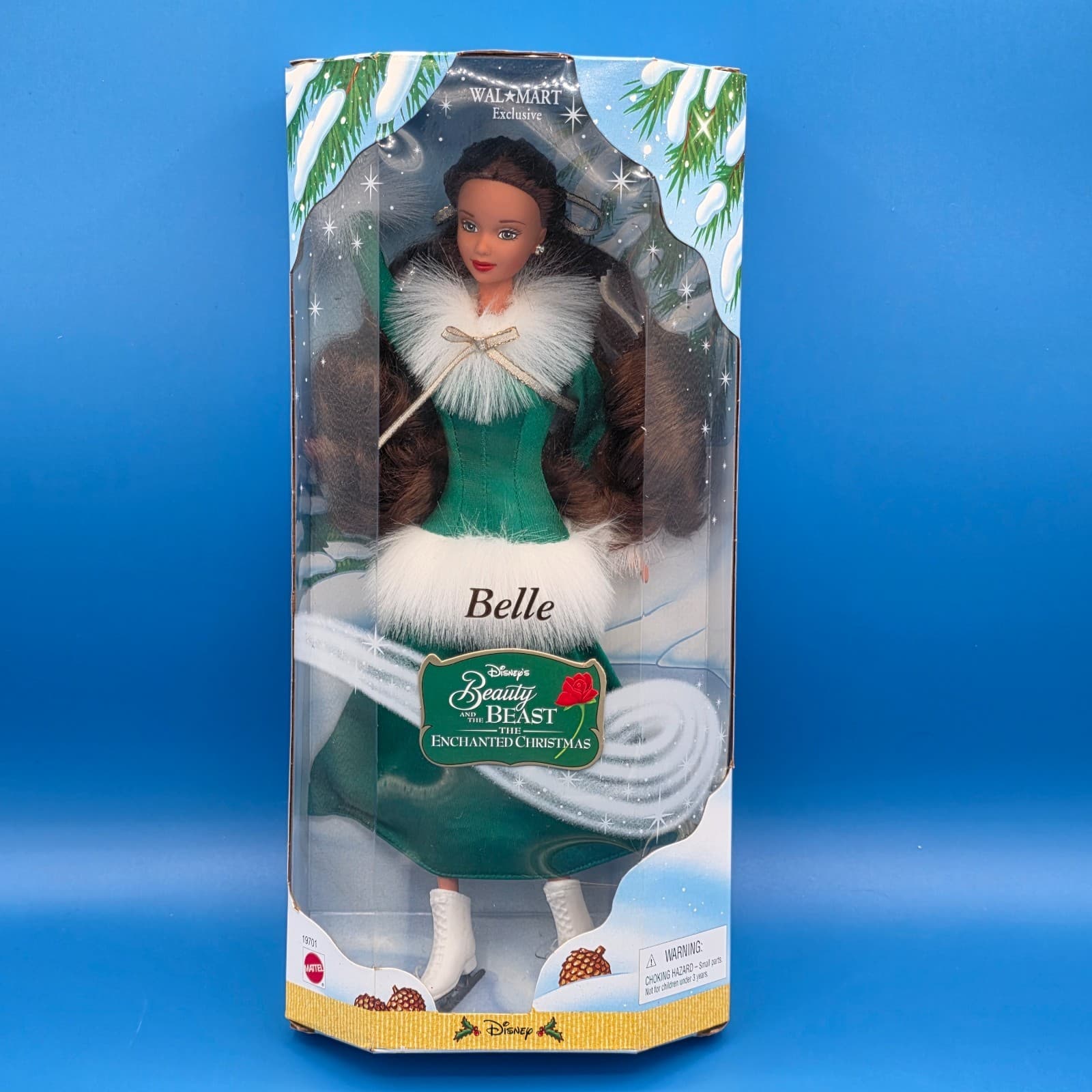 Vtg 1998 Mattel BELLE Beauty Beast Barbie 19701 New in Box Walmart Exclusive