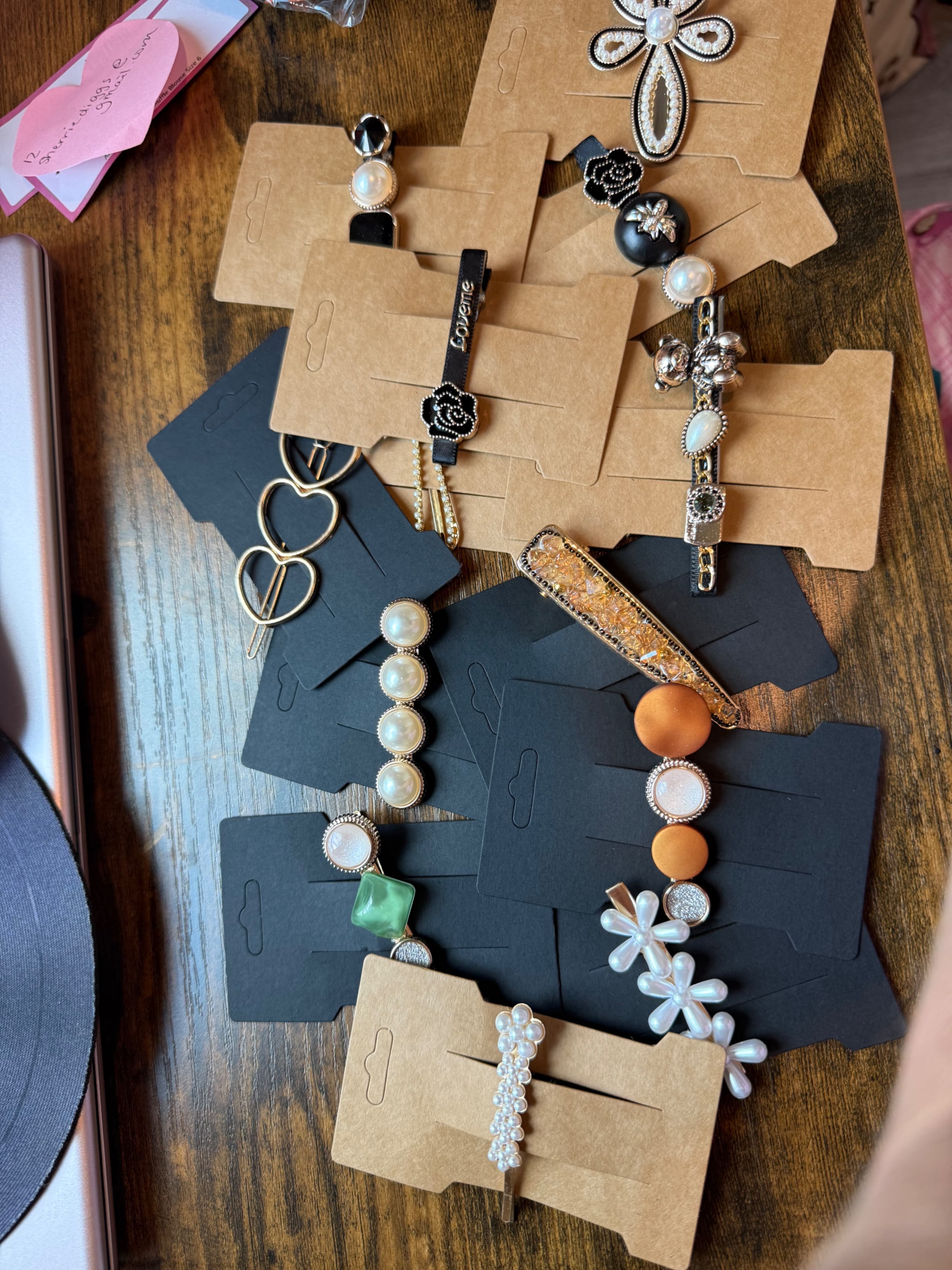 Assorted Decorative Hair Clips with Pearl and Floral Designs