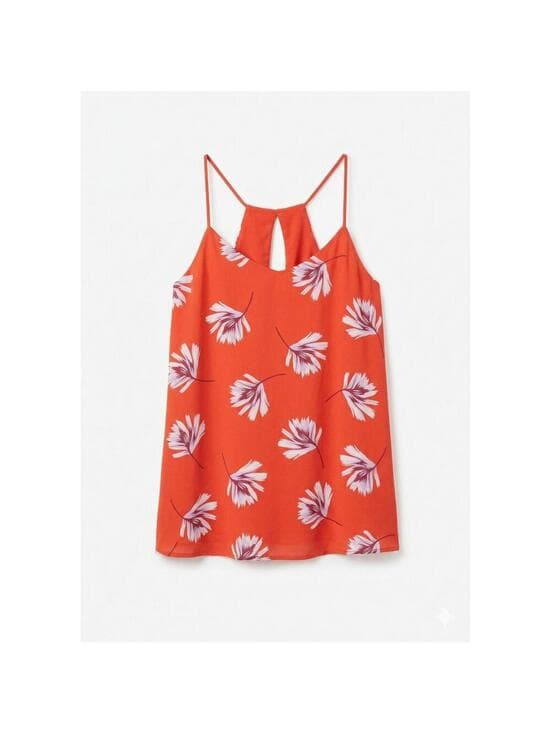 Express Sleeveless Cami Tank Top Keyhole Back Strappy Halter