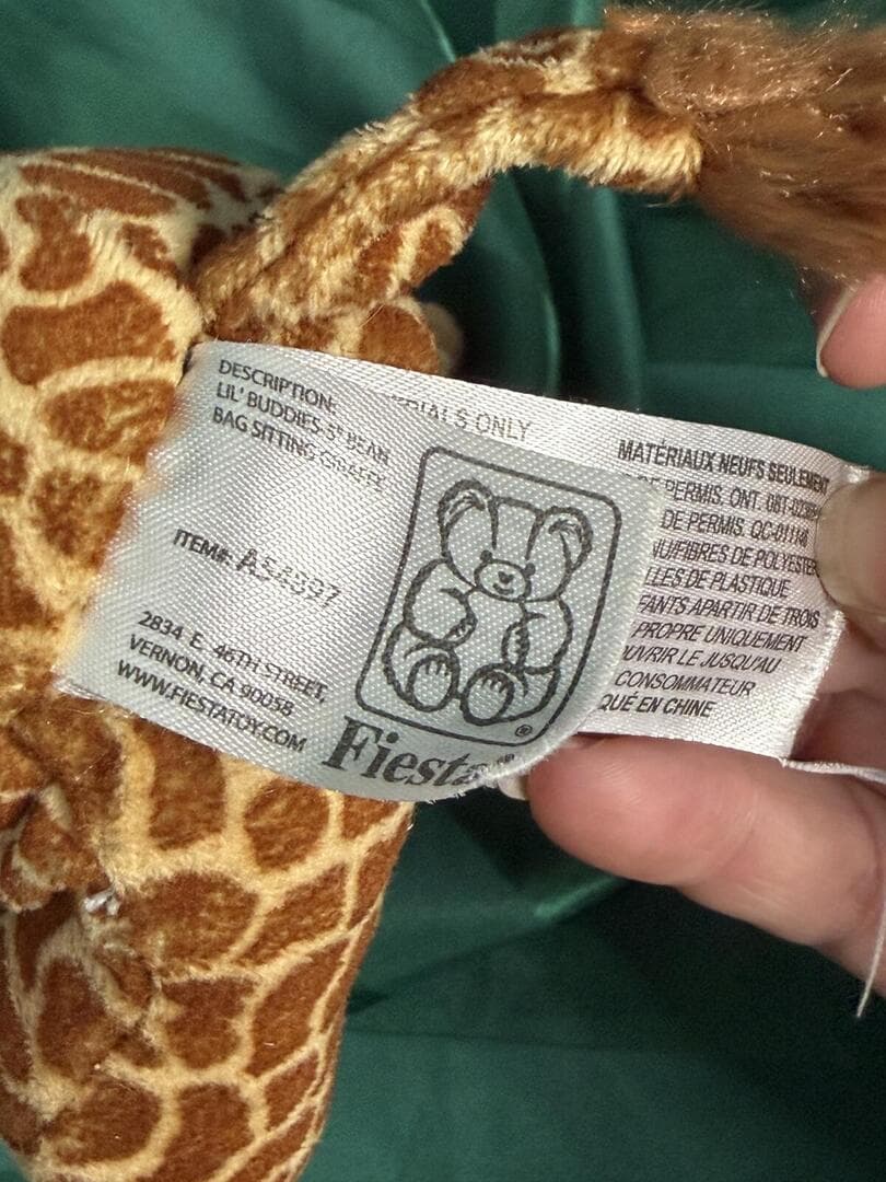 Fiesta Toys Giraffe Plush Stuffed Animal Brown Spotted Mini 7"