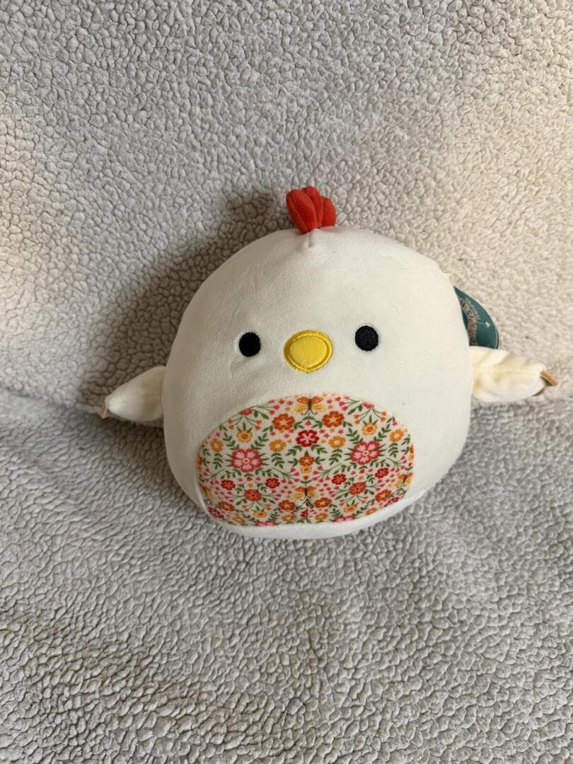 Squishmallows 8" Todd the Chicken Plush White Yellow Hen Stuffed Animal