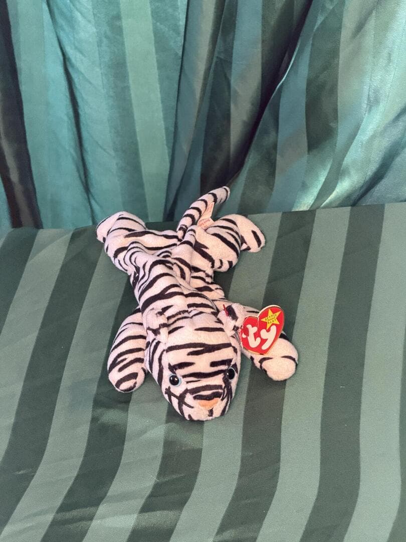 Ty Beanie Baby 'Blizzard' Zebra Plush 1996 - Vintage Stuffed Animal Collectible