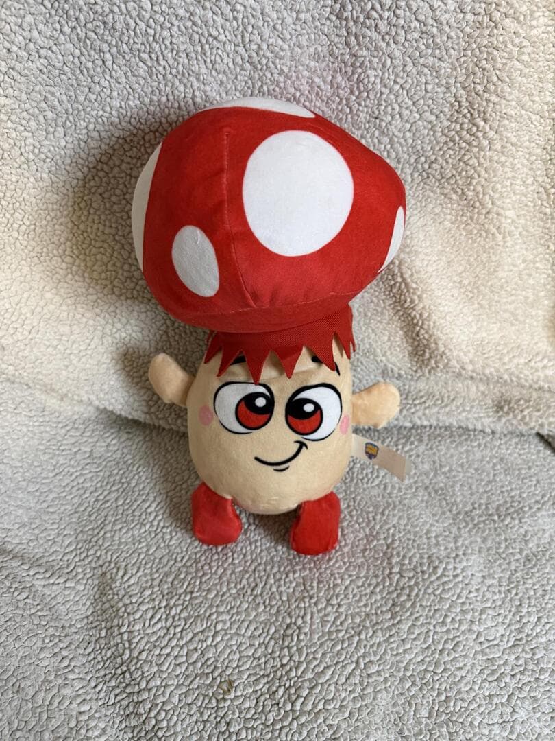 Good Stuff Mushroom Plush Toy - Red & Cream Cute Character