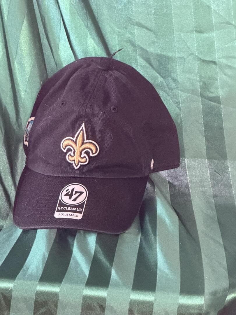 47 Brand New Orleans Saints Black Adjustable Cap