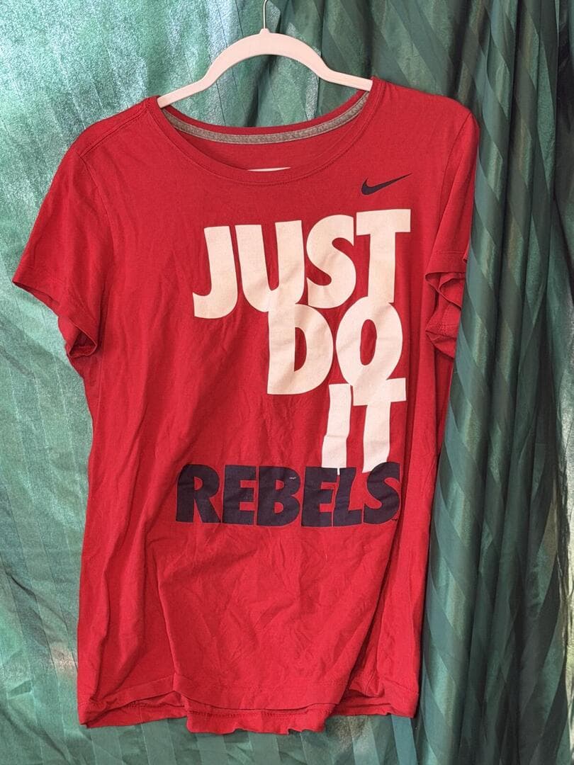 Nike Just Do It Ole Miss Rebels Graphic T-Shirt Red NCAA