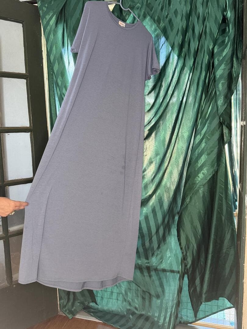 LuLaRoe Casual Maxi Dress - Light Blue, Size M