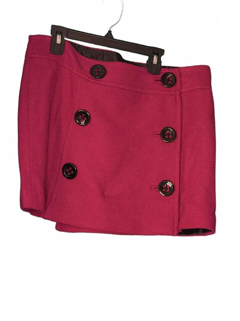 Express Design Studio Pink Buttoned Mini Skirt Size 10