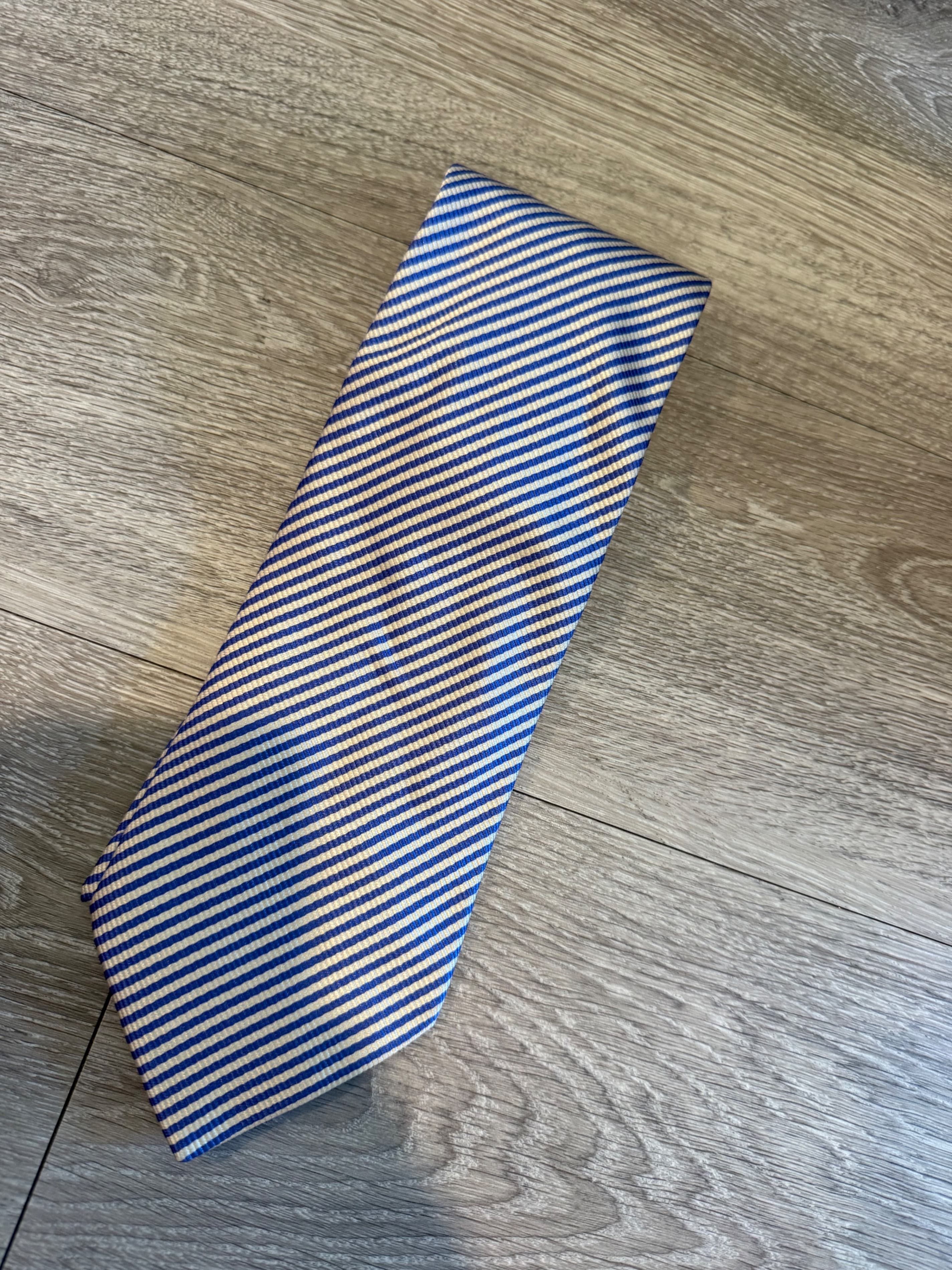 Prochownick Blue Striped Silk Tie