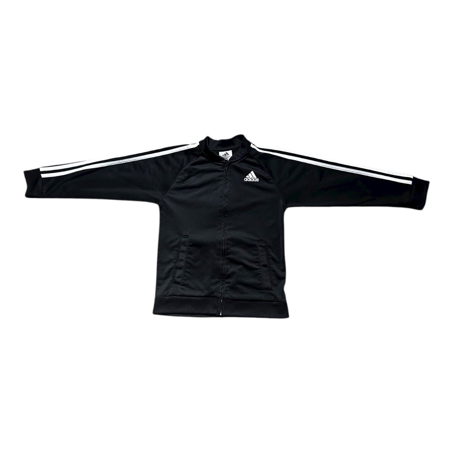 Adidas youth Track Jacket Size 7 Black