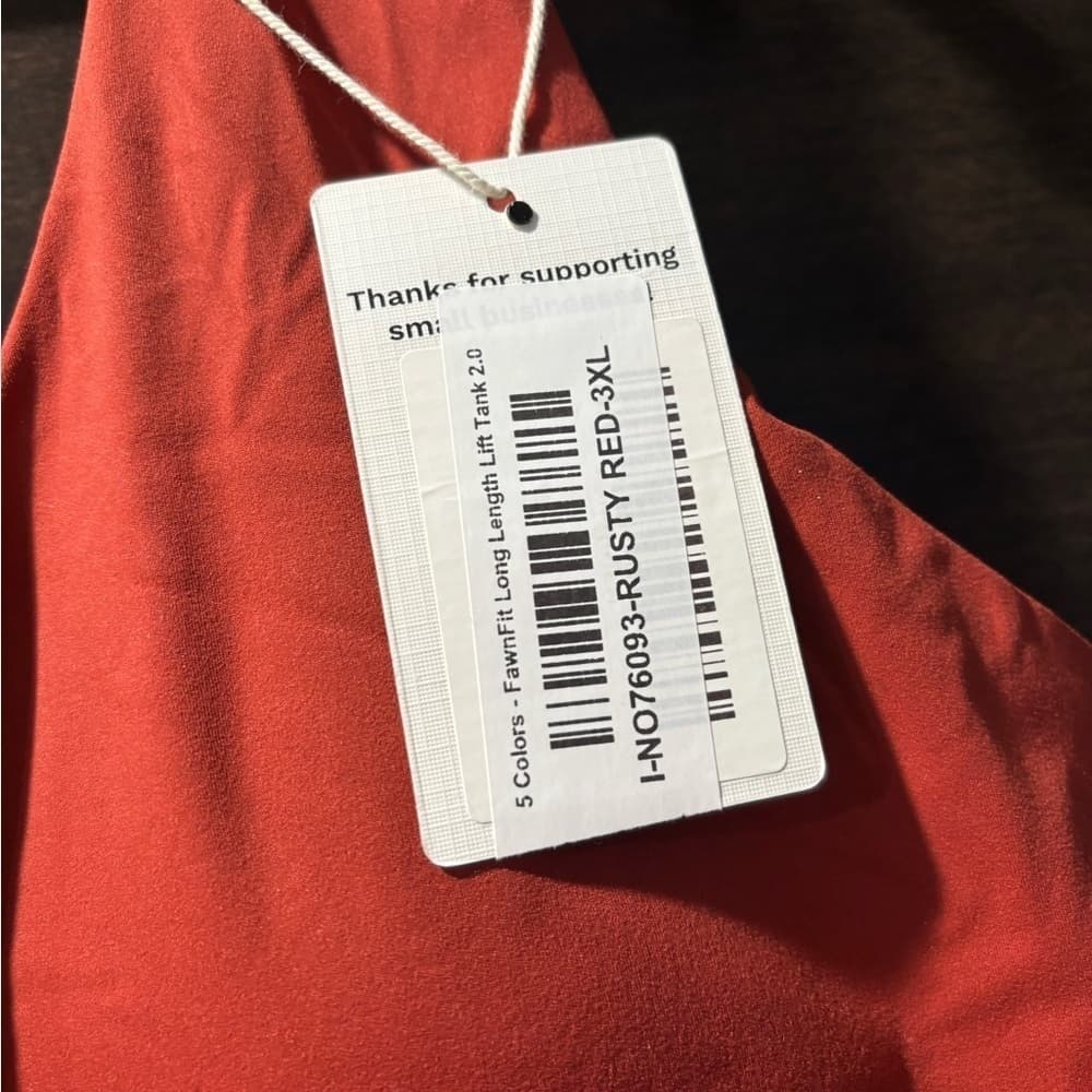 Fitted Orange Tank Top with Wide Straps