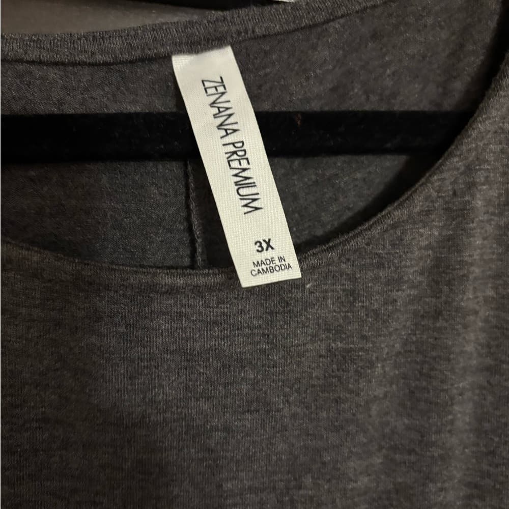 NWOT Zenana Charcoal Sleeveless Dress