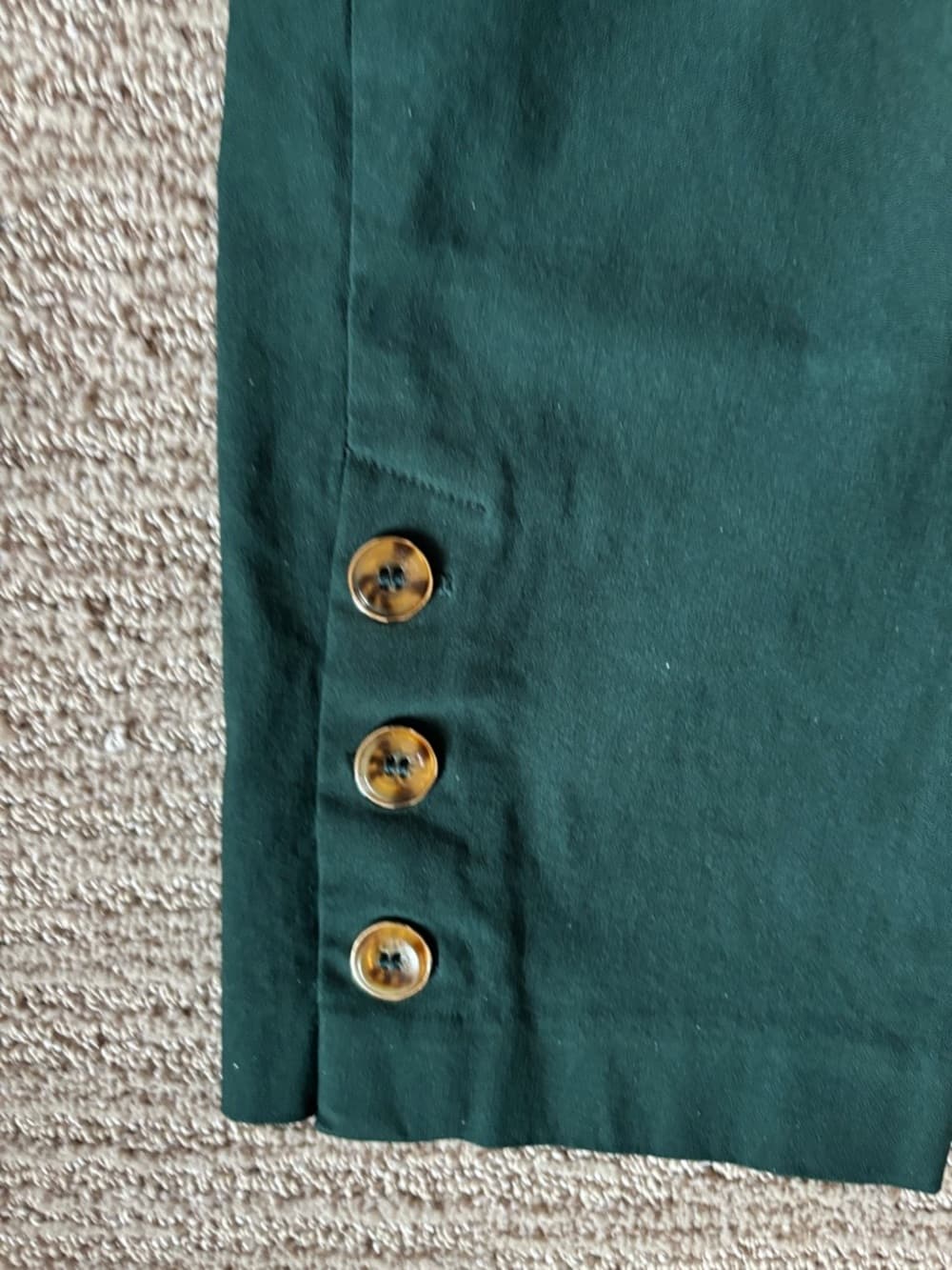 Roz & Ali Deep Green Elastic-Waist Pants