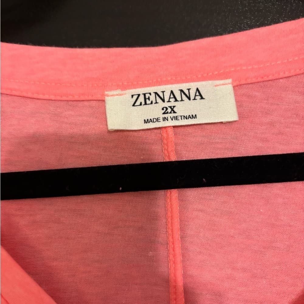 Zenana Outfitters Coral V-Neck Top