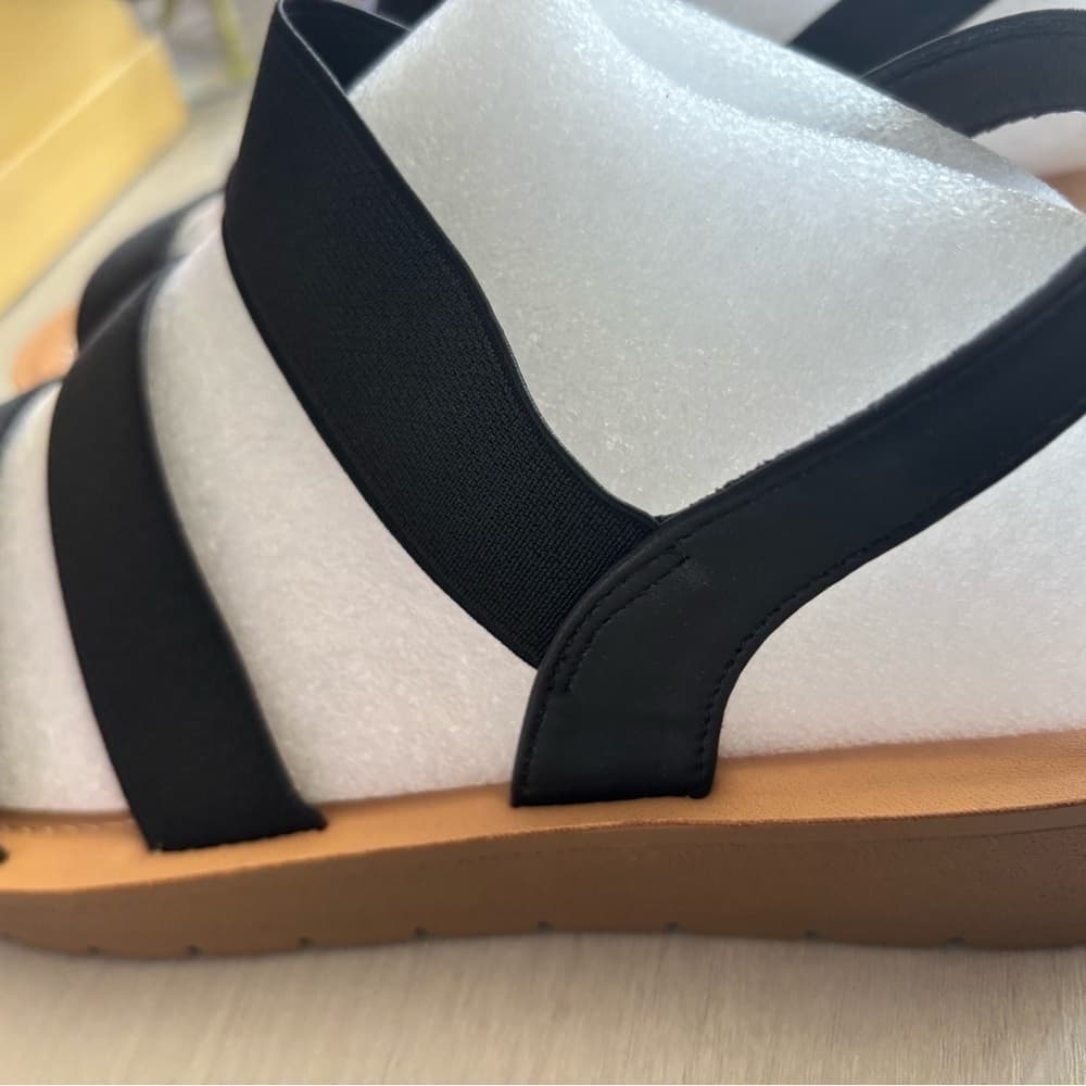 Brand New!! Soda Black Strappy Sandals