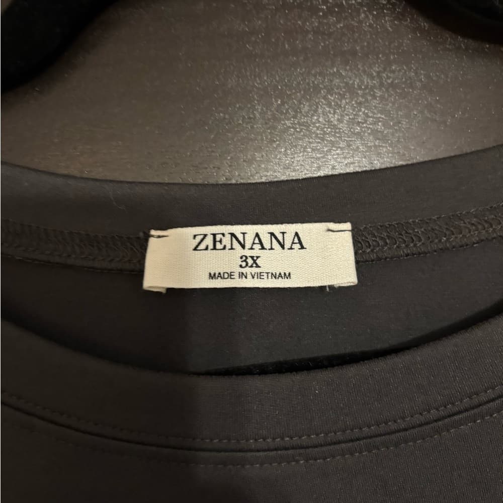 Zenana Outfitters Charcoal Long Sleeve Tee