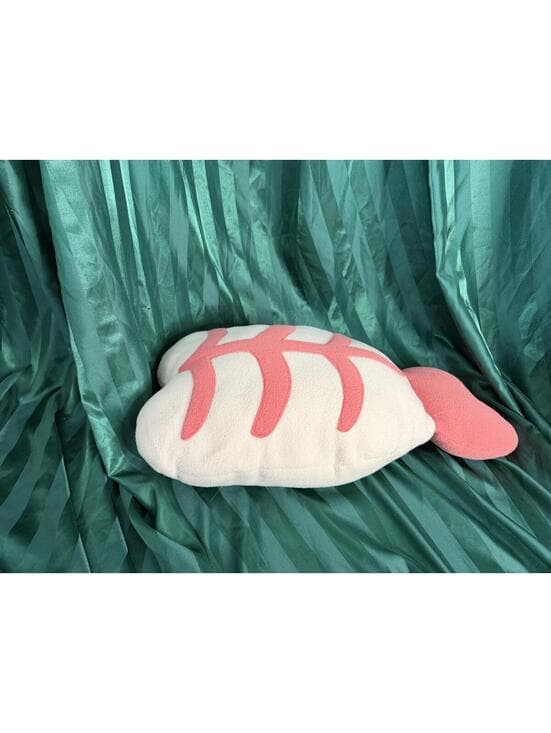 Kawaii Sushi Shrimp Ebi Plush Stuffed Animal Pink Mini - Image 1
