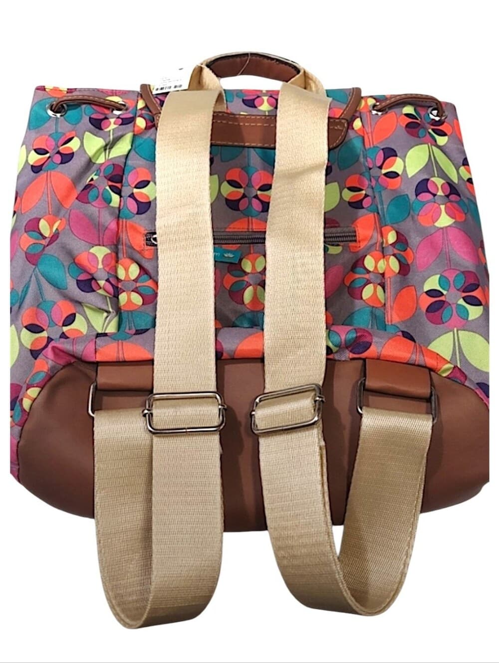 Lily Bloom Multicolor Floral Canvas Backpack