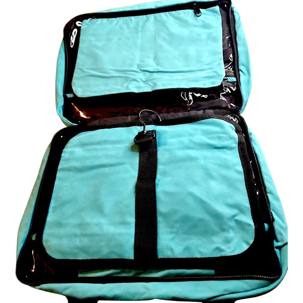 Bang & Carsen Blue Quilted Cosmetic/Travel Bag NWT