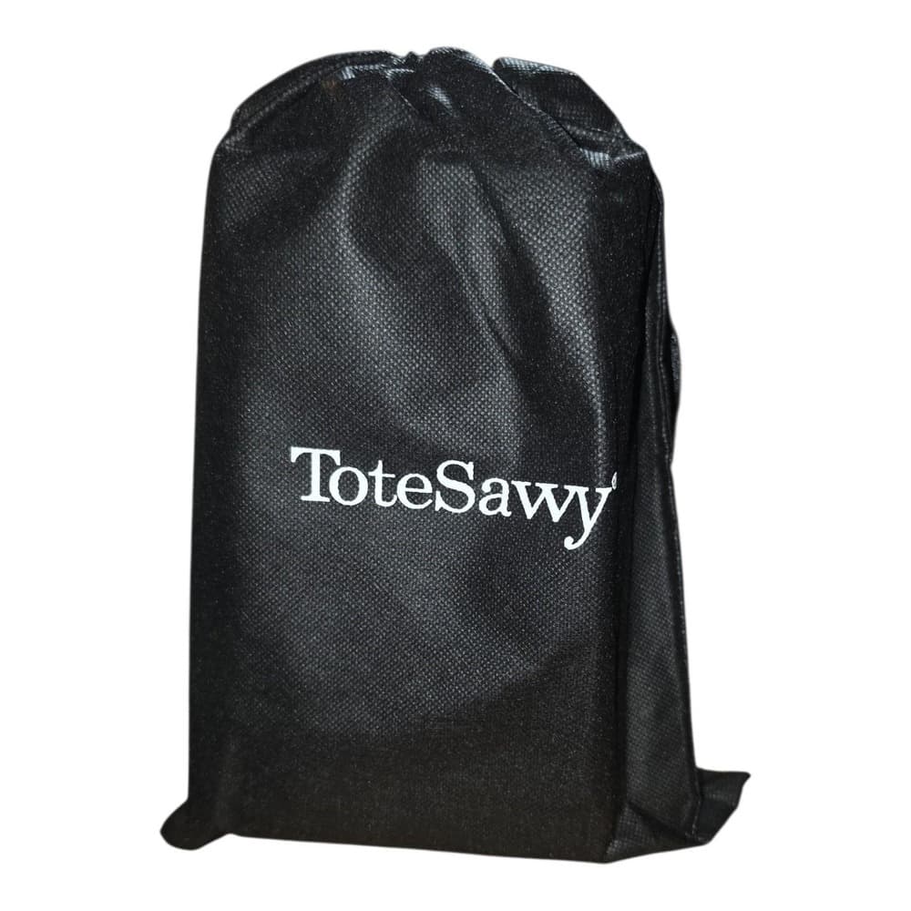 ToteSavvy Black Nylon Diaper Bag Organizer Insert with Changing Mat and Strap