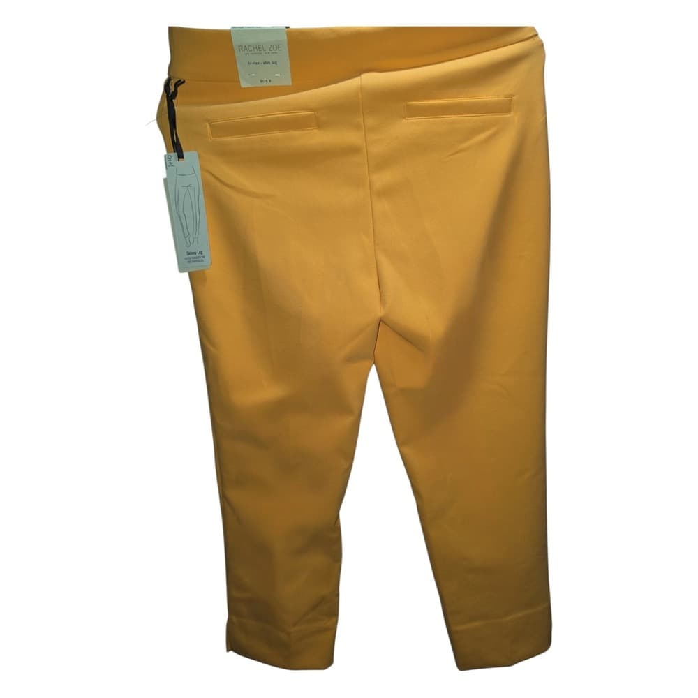 Rachel Zoe Womens Hi-Rise Slim Leg Skinny Pants Mustard Yellow Size 8 NWT