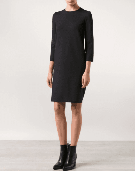 The Row 3/4 Sleeve Shift Dress with Pockets