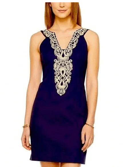 Lilly Pulitzer Navy Sleeveless Shift Dress