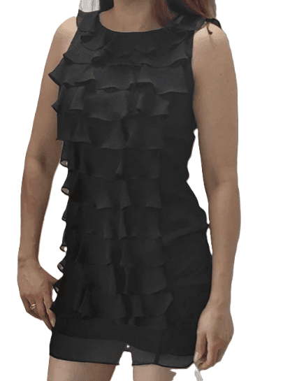 Adrianna Papell Ruffle Front Dress