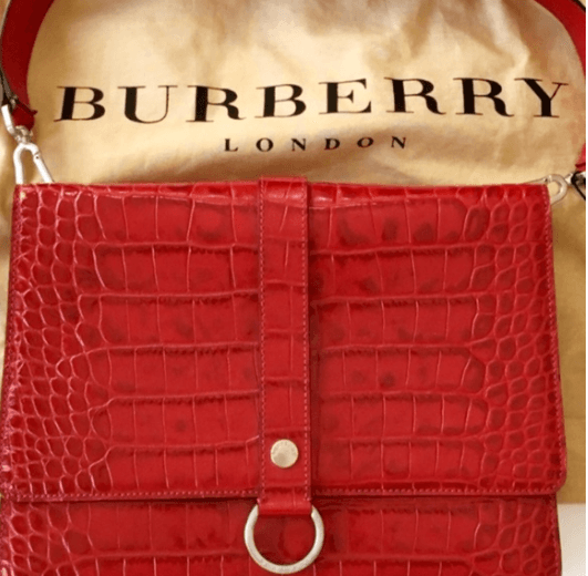Burberry Genuine Alligator Shoulder Bag