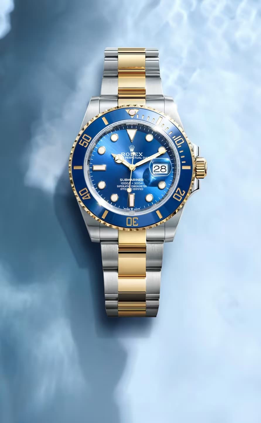 Rolex Submariner Blue Dial Two-Tone Watch