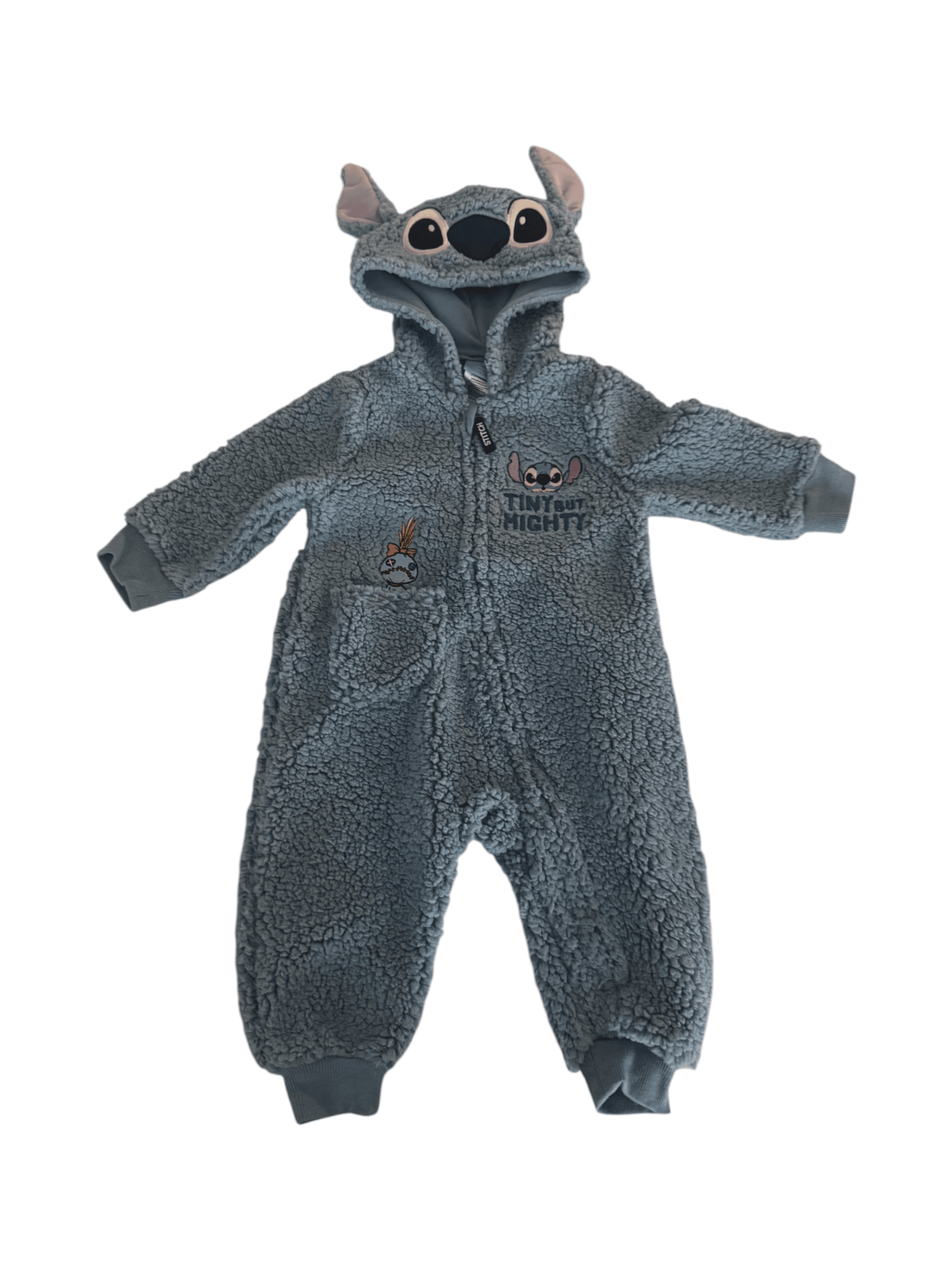 Stitch Baby Costume Blue Fleece Onesie
