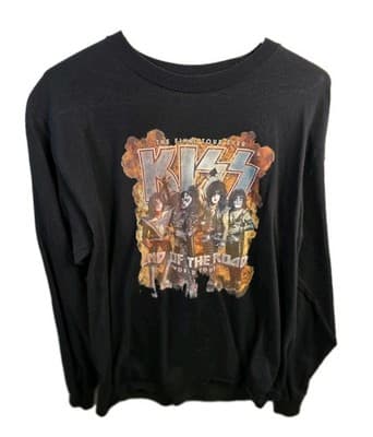 Vintage KISS End Of The Road World Tour Size Large T-Shirt