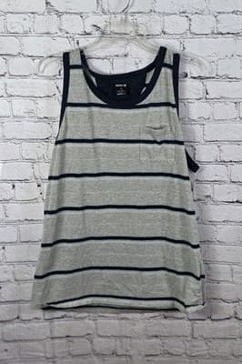 Hurley Nike DF Men's Large Heather Grey Tank Top