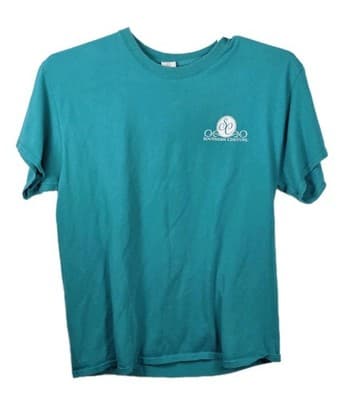 Southern Couture Classic Women's Large Teal " Too Much Style " T-Shirt