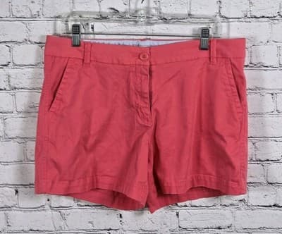 Crown & Ivy Women's Size 10 P Caroline Pink Chino Shorts