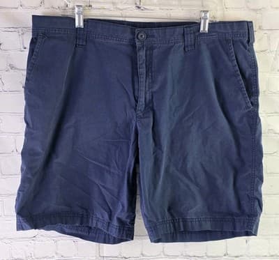 Columbia Men's Size 38 Navy Blue Casual Shorts 10" Inseam
