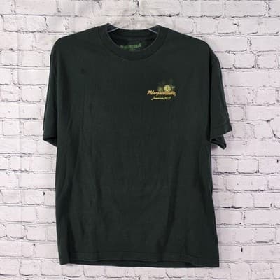 Vtg Margaritaville Jimmy Buffet Sz Large Emeral Green T-Shirt