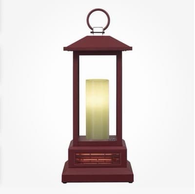 Duraflame Portable Electric Lantern with Infrared Quartz Heater Cinnamon Finish