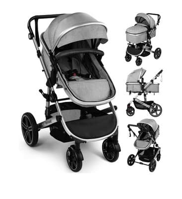 Vomeast Baby Stroller Foldable Aluminum Stroller Reversible Travel Stroller