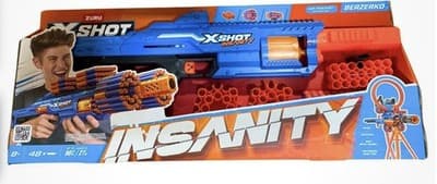 Zuru X-Shot Insanity Manic Blaster 48 Darts Air Pocket Tech Customizable Toy New