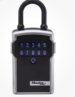 Master Lock 5440D Lock Box, Bluetooth Portable Key Safe, 3-1/4 in. Wide