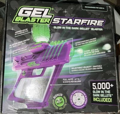 Gel Blaster Starfire Glow-in-the-Dark Gellet Blaster with 5000 Gellets