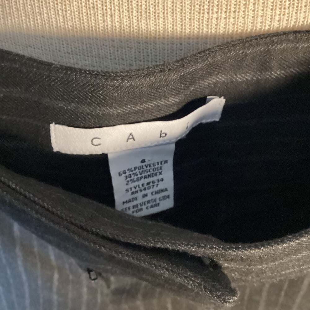 CAbi Size 4 Pinstripe Dress Pants Style 630